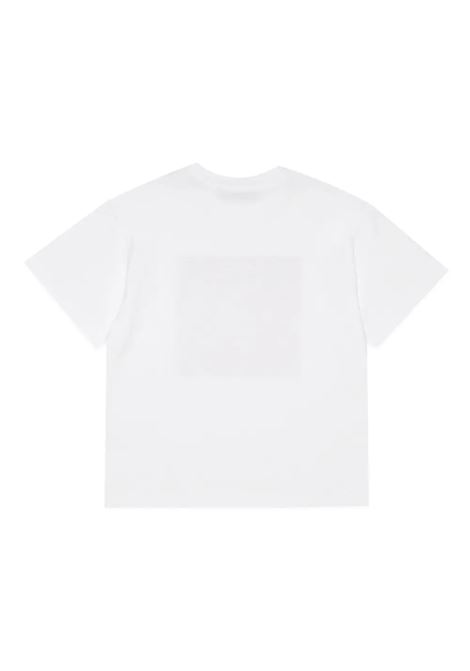 T-Shirt Icona Con Logo In Bianco e Rosso MAX&CO. KIDS | MX0005-MX057MX10C